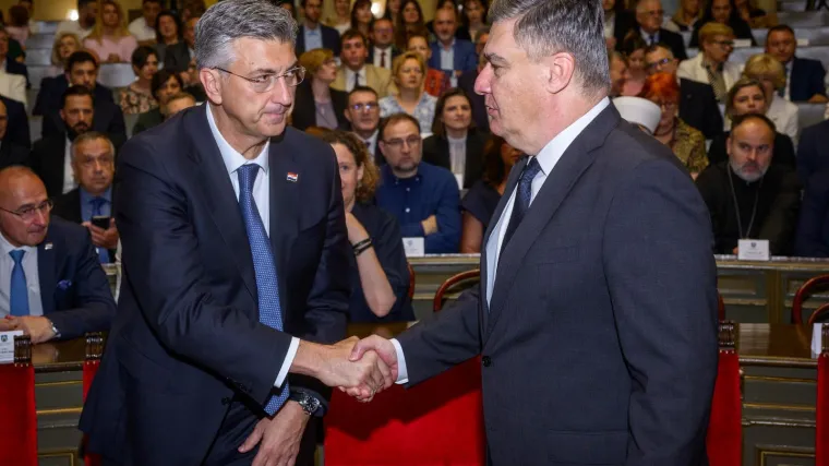 Milanović i Plenković se rukovali, a onda su uslijedili govori