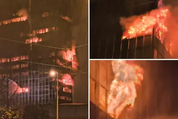 Velika fotogalerija požara Vjesnika: Plamena buktinja satima guta kat po kat