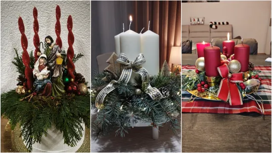 Blagdanski čarolija u va&scaron;im domovima: Pogledajte najljep&scaron;e adventske vijence na&scaron;ih čitatelja