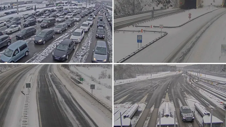 Snijeg, poledica i olujna bura zatvorili prometnice: Nesreća na A1, pogledajte prizore s autocesta