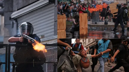 Kaos na ulicama glavnog grada: Nestvarni prizori sukoba prosvjednika i policije ispred Kongresa