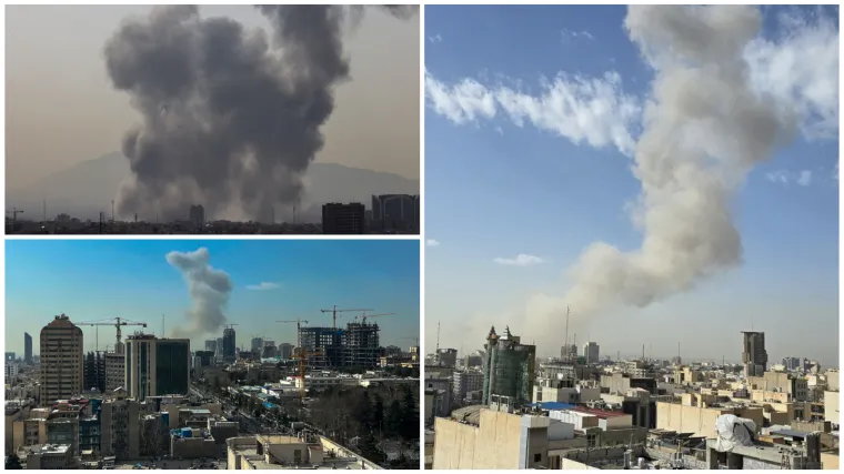 Gusti dim diže se nad Teheranom: Objavljene prve fotografije grada pod napadom Izraela i SAD-a
